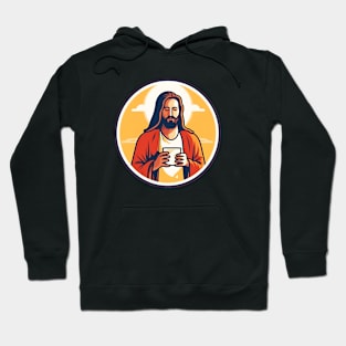 Christian Jesus Drinking Tea Hoodie